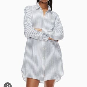 Aritzia boyfriend linen shirt dress XXS Brand new never worn (no tag)